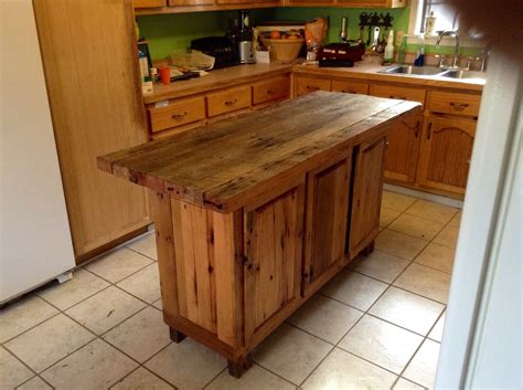 Gray Reclaimed Wood Kitchen Island at Bryan Riggs blog