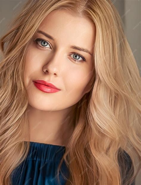 Premium Photo | Beauty and femininity beautiful blonde woman with long blond hair natural portrait