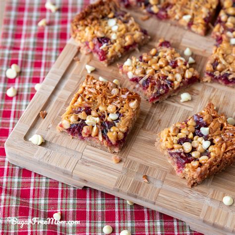 Keto Nut Free Cranberry White Chocolate Magic Bars - Sugar-Free Mom