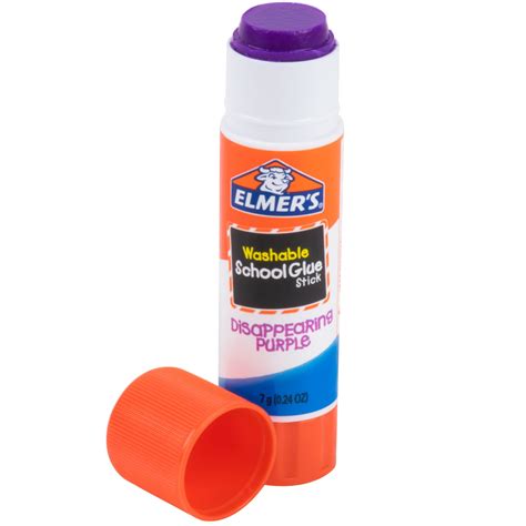 Elmer's E543 0.24 oz. Disappearing Purple School Glue Stick - 4/Pack