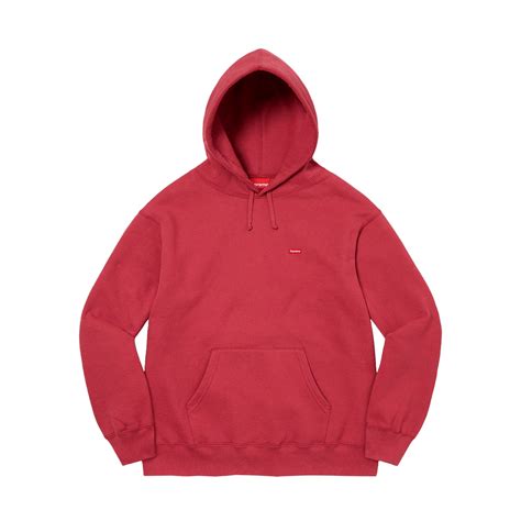 Supreme Small Box Hooded Sweatshirt Dark Red – Kick Game