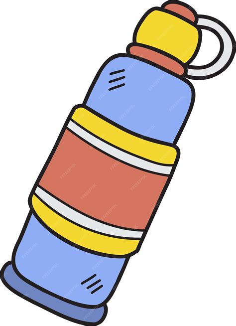 Premium Vector | Hand drawn water bottle for kids illustration