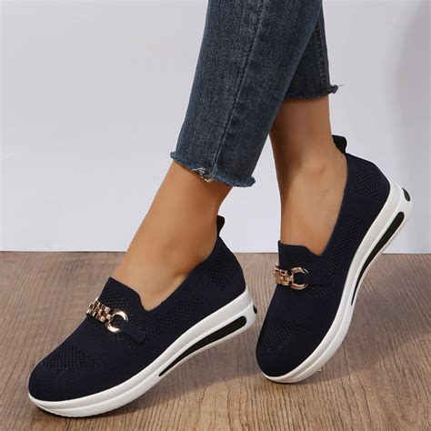 Gubotare Women's Canvas Low-Top Sneaker, Lace-Up Casual Dark Blue Shoes ...
