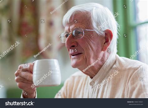 Older Man Drinking Coffee Offset Stock Photo 1908170941 | Shutterstock