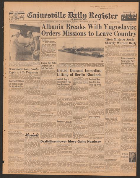 Gainesville Daily Register and Messenger (Gainesville, Tex.), Vol. 58 ...