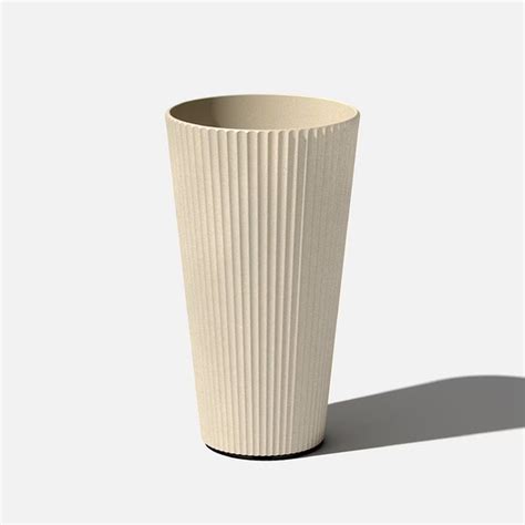 Veradek Outdoor Demi Series Tall Plastic-Stone Planter - Sand (26 in ...