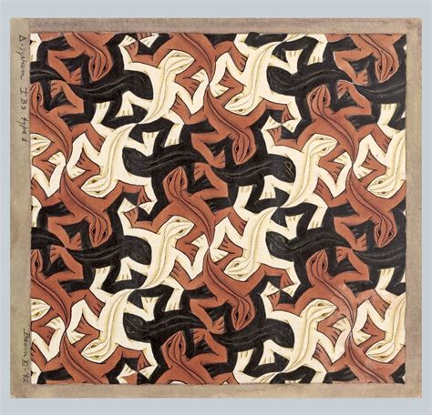 Obra Lizard Nº 56 de M. C. Escher. | Escher art, Value in art, Art