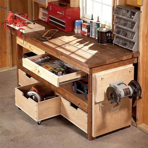Maximizing Your Garage Space With A Workbench - Garage Ideas