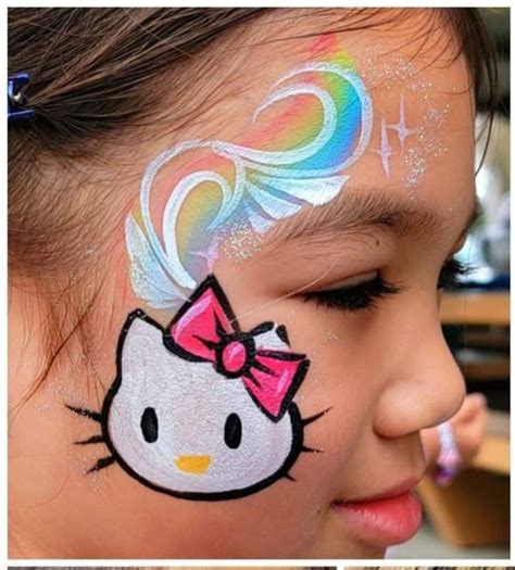 Hello Kitty Face Paint Ideas