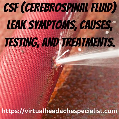 Csf leak symptoms causes testing and treatments – Artofit