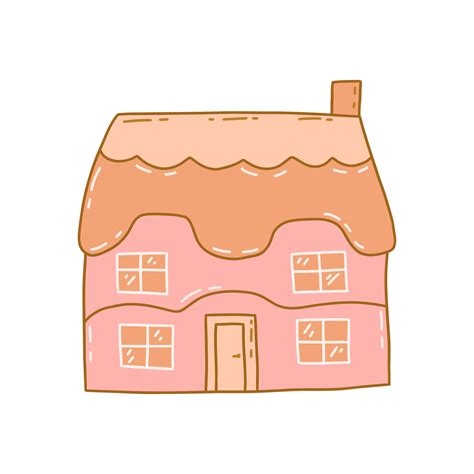 Cute little house. Vector doodle. Sweet home clip art 22832553 Vector ...