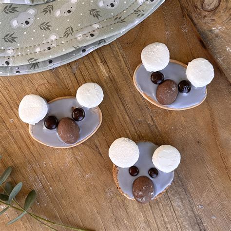 No-bake koala biscuits