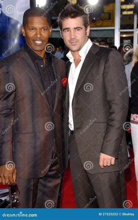 Jamie Foxx,Colin Farrell editorial photography. Image of colin - 27525252