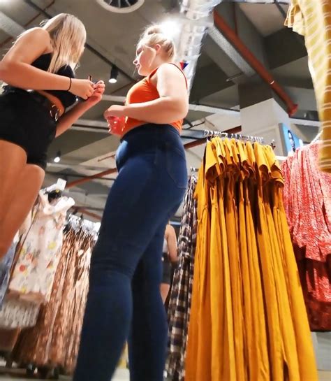 Trio Of Hot Teens Going Clothes Shopping - Nice Arses In Hot Pants ...