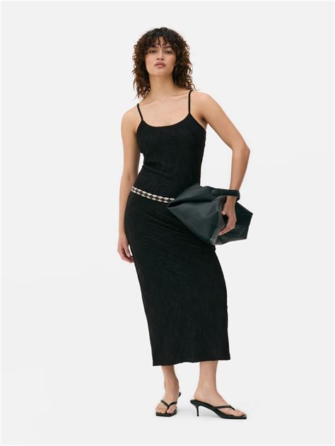 Womens Black Sleeveless Textured Maxi Dress | Primark