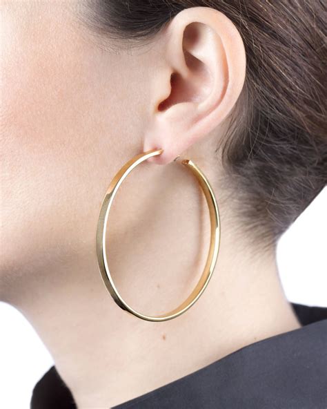 Extra Large Wide Gold Hoop Earrings at Beau Galway blog
