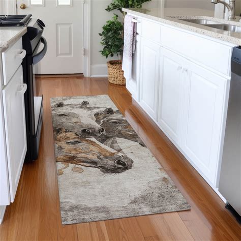 Addison Rugs Mayfield Premium Machine Washable Transitional Animal ...