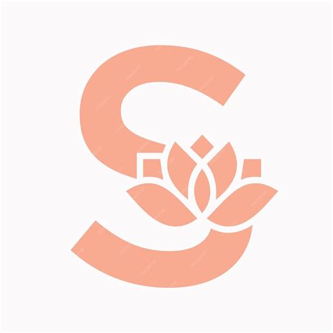 Premium Vector | Letter S Flower Concept For Botanic Symbol Beauty Sign