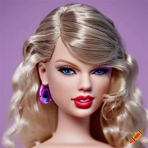 Taylor Swift as a high quality Barbie doll in 8K resolution on Craiyon