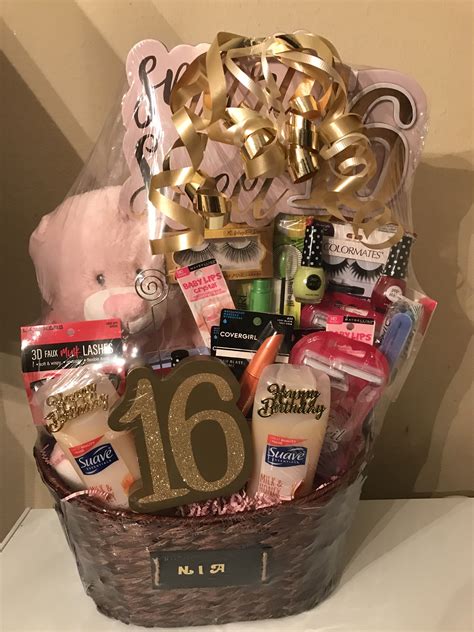 Gift Basket Ideas For Sweet 16 at Gilberto Mccord blog