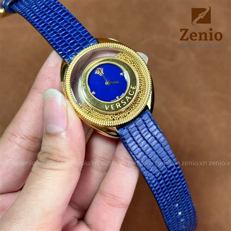Dây đồng hồ Versace Destiny Spirit - Dây Da Kỳ Đà Màu Xanh Navy | Dây ...