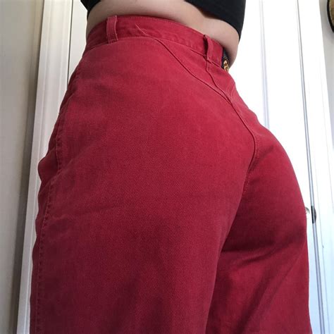Rocky Mountain Women's Red Jeans | Depop