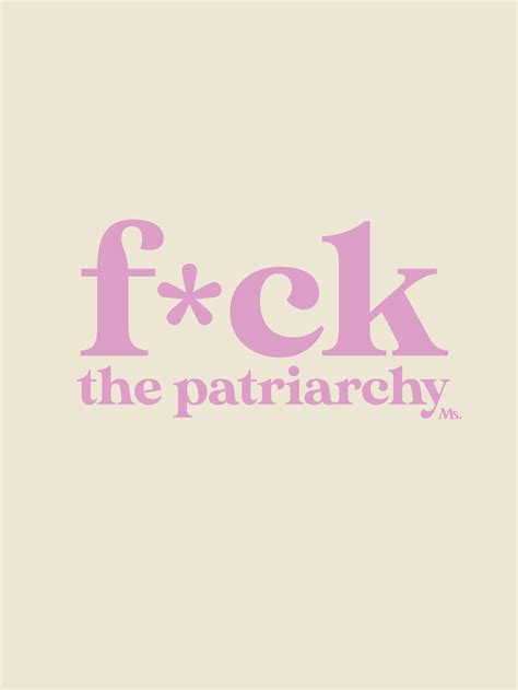 Fitted 'F*ck the Patriarchy' Shirt — Cream - Ms. Magazine