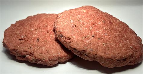 Freeze Dried Raw Uncooked Hamburger Patties
