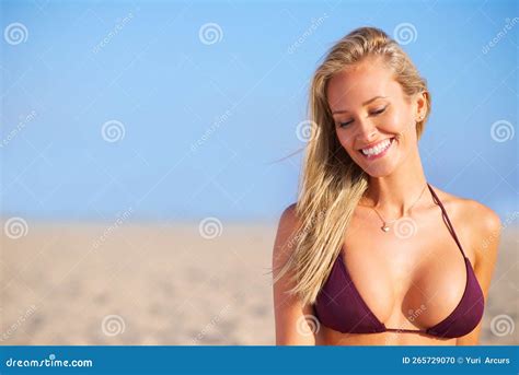 Feeling Gorgeous Inside and Out. a Sun Kissed Woman Relaxing on the ...