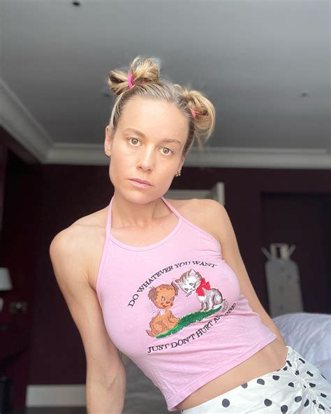 Brie Larson | Are space buns my new everyday look? | Instagram