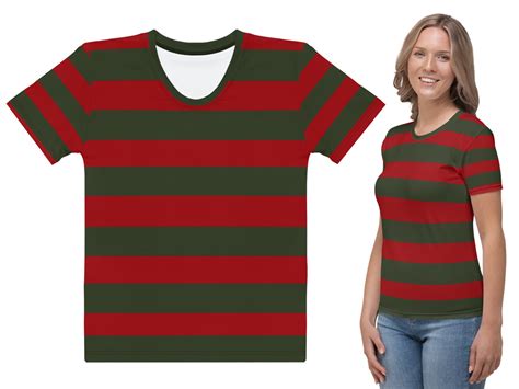 Freddy Krueger Shirt Striped Woman Halloween Costume Elm | Etsy