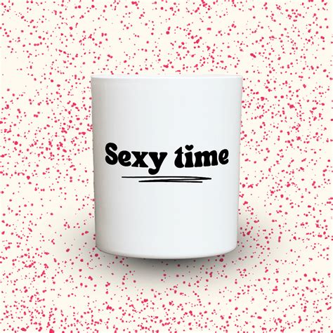 Kerzen der Herzen | Lustige Duftkerze mit Spruch | Sexy time - Kerze