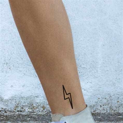 Lightning Bolt Temporary Tattoo