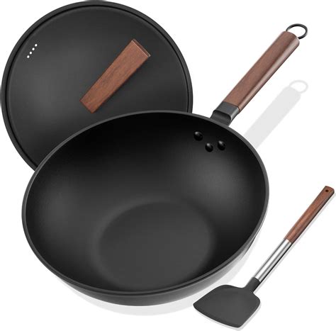 Amazon.com: Calphalon Unison Nonstick, Sear Surface, Flat-Bottom Wok ...