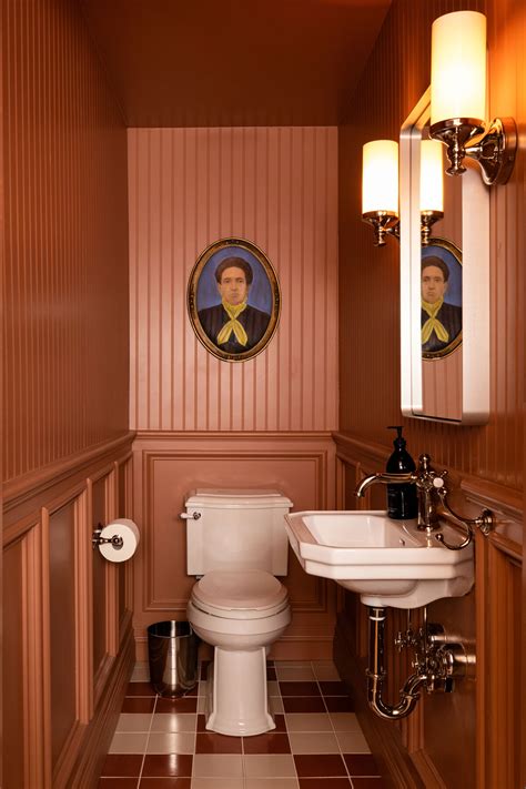 Noble + Proper: Powder Room Checkerboard Floor | Colorful powder room ...