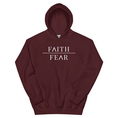 Faith Over Fear Hoodie - Christian Apparel - Fabrics Of Faith