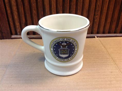 VINTAGE Mil-Art China Co AIR FORCE Coffee Mug Gold Trim Made In USA ...