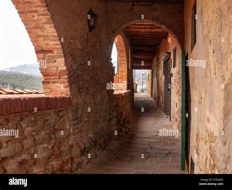 Italy, Tuscany, Florence district, The Vinci village, birthplace of ...