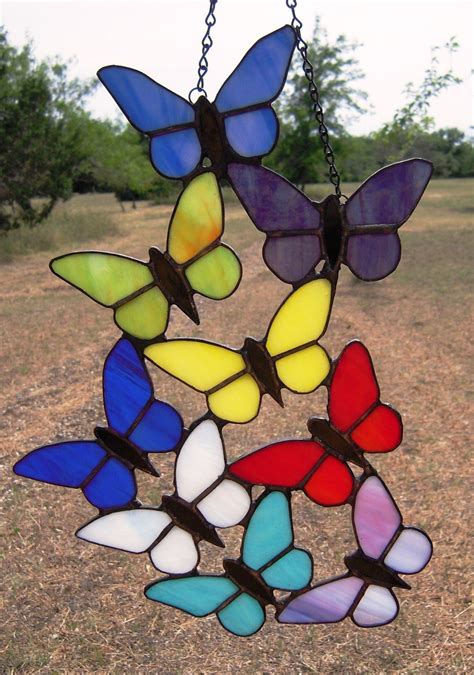 Stained Glass Butterfly Garden