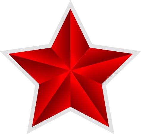 Red star PNG transparent image download, size: 3780x3597px