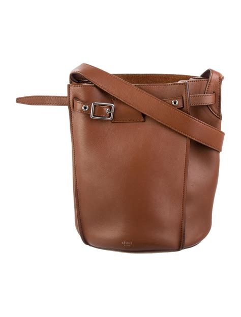 Celine Nano Big Bucket Bag w/ Strap - Black Bucket Bags, Handbags ...