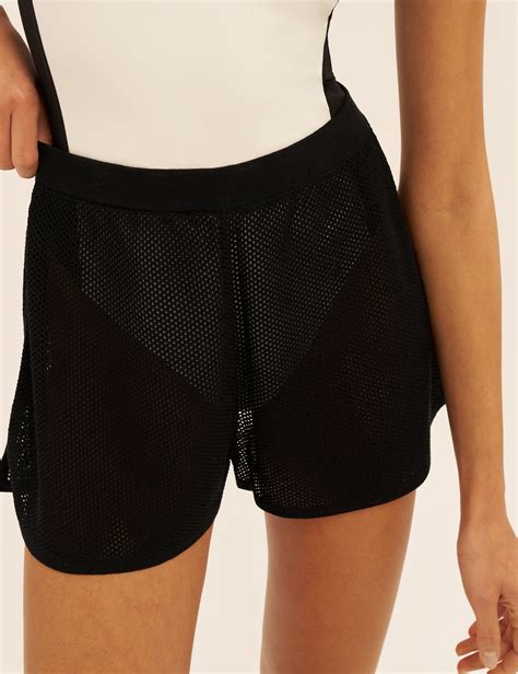 Women's Mesh Short in Black | VAARA