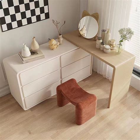 Hokku Designs Earna 55" Modern Makeup Vanity with 6 - Drawer Dressers ...