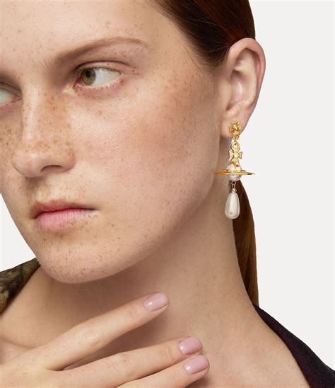 Pearl Drop Earrings in GOLD-PEARL-MULTI | Vivienne Westwood®