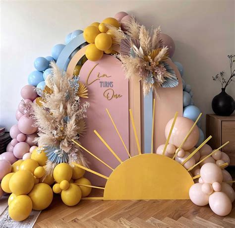 1st Birthday Girl Decorations, Boys First Birthday Party Ideas, Balloon ...