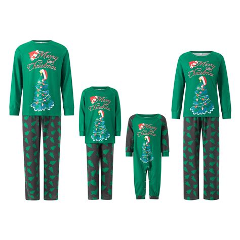 Dewadbow Family Pajamas Christmas Matching Sets Xmas Family Pjs Set Couple Holiday Jammies Women ...