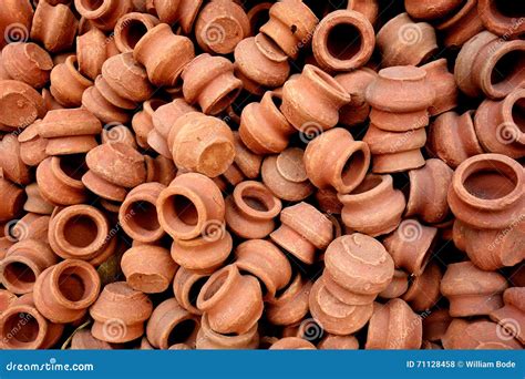 Tiny Clay Pots stock photo. Image of clay, india, pattern - 71128458