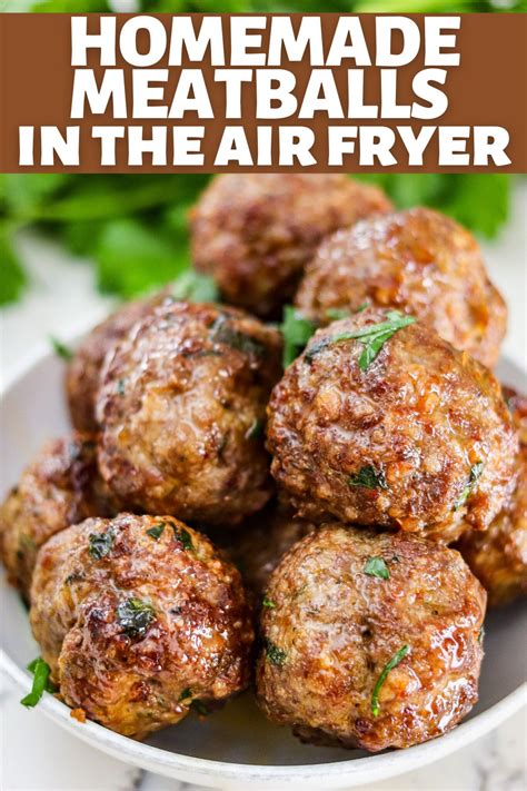 Air Fryer Meatballs (homemade) • Domestic Superhero
