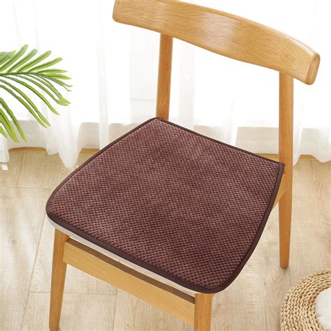 Pklyzj Memory Foam Chair Cushion Tufted U-Shaped Non Slip Washable ...
