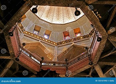 Inside Dome of the Basilica of the Annunciation, Nazaret Editorial ...